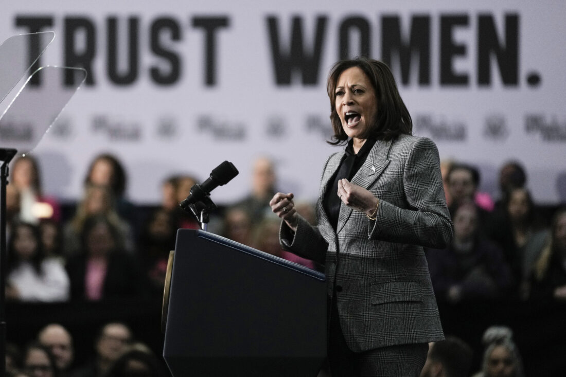 Vice President Harris targets Trump as she rallies for abortion rights ...
